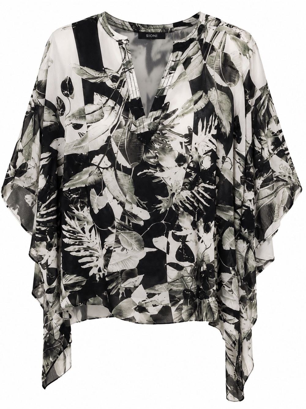 NWOT Sioni floral semi sheer flowy cover up